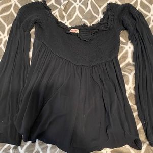Black Off-Shoulder Top